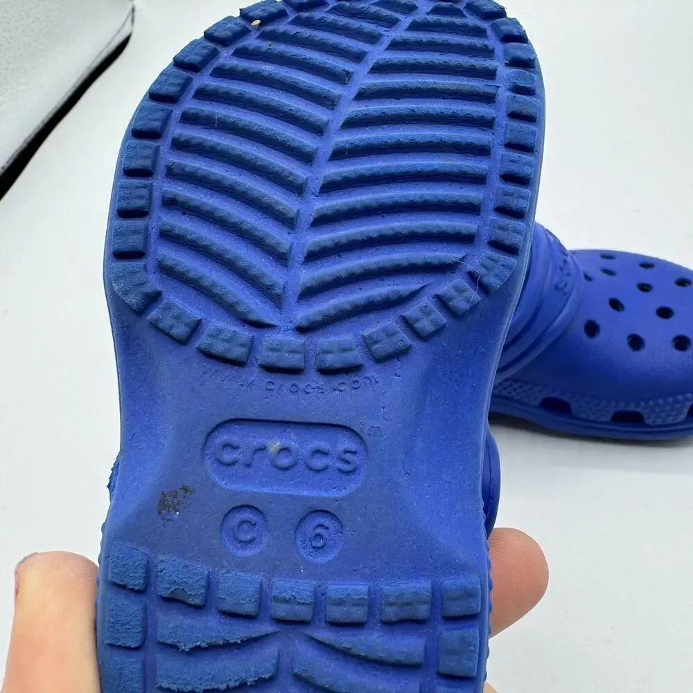 Crocs Blue Classic Clogs Baby Size 6